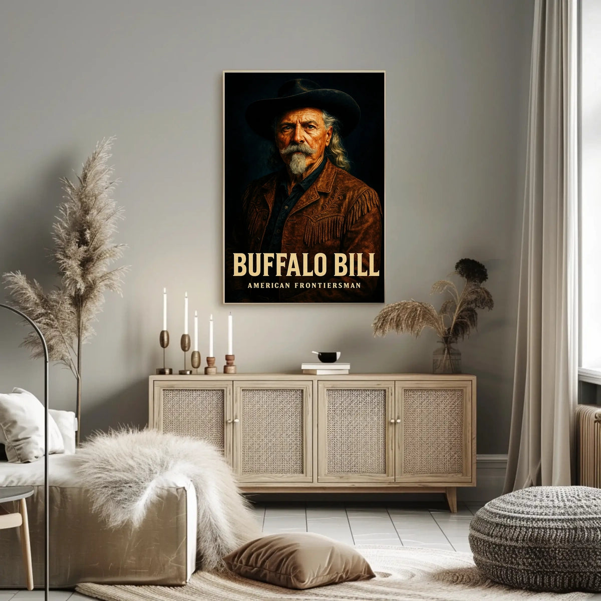 Buffalo Bill Classic Portrait Cultural or Heritage Poster