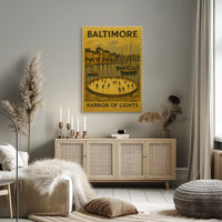 Baltimore Harbor Of Lights Poster