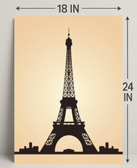 Eiffel Tower Silhouette Poster
