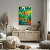 National Parks Adventure Poster Travel Wall Art