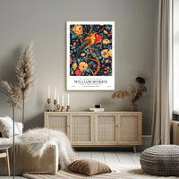 The Artistry of William Morris Cotton Prints Cultural Poster