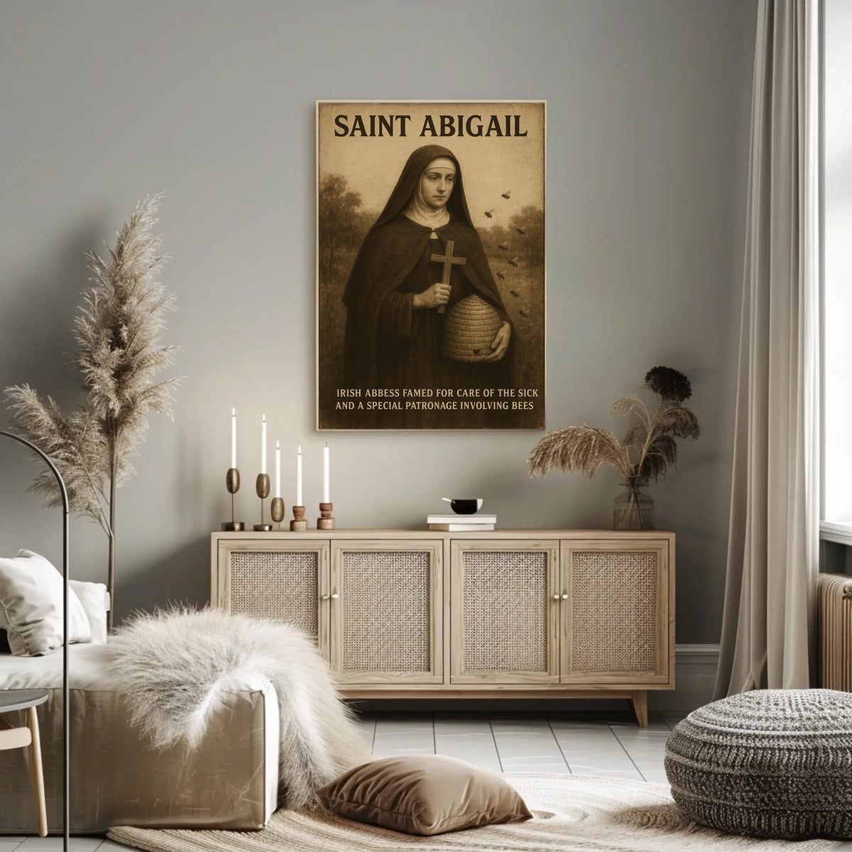 Saint Abigail Irish Abbess Poster