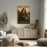 Saint Abigail Irish Abbess Poster