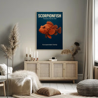 Scorpionfish Venomous Marine Fish Poster
