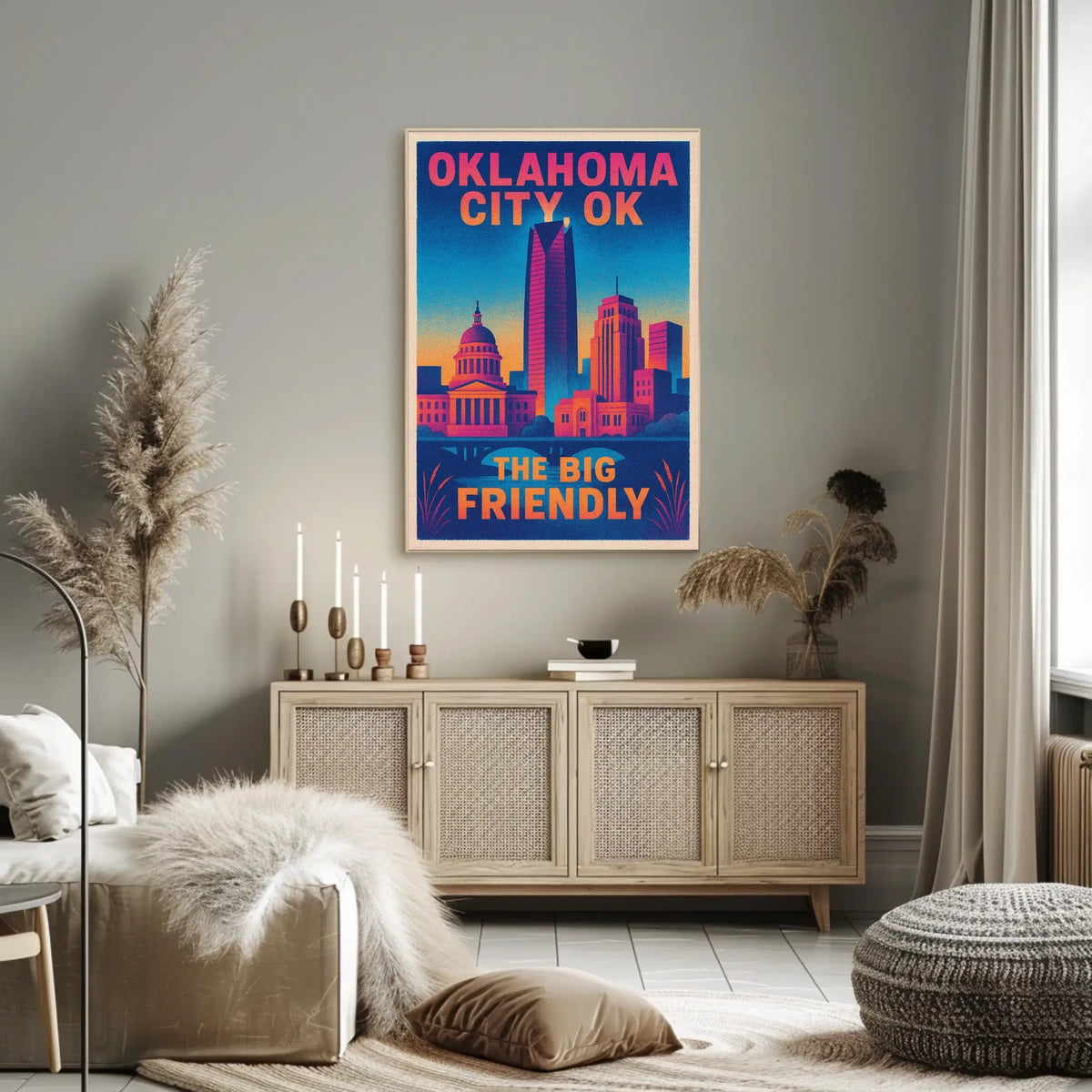 Oklahoma City The Big Friendly Poster