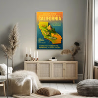 California The Golden State Poster