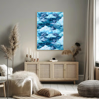 Majestic Mountain Clouds Wall Art Print