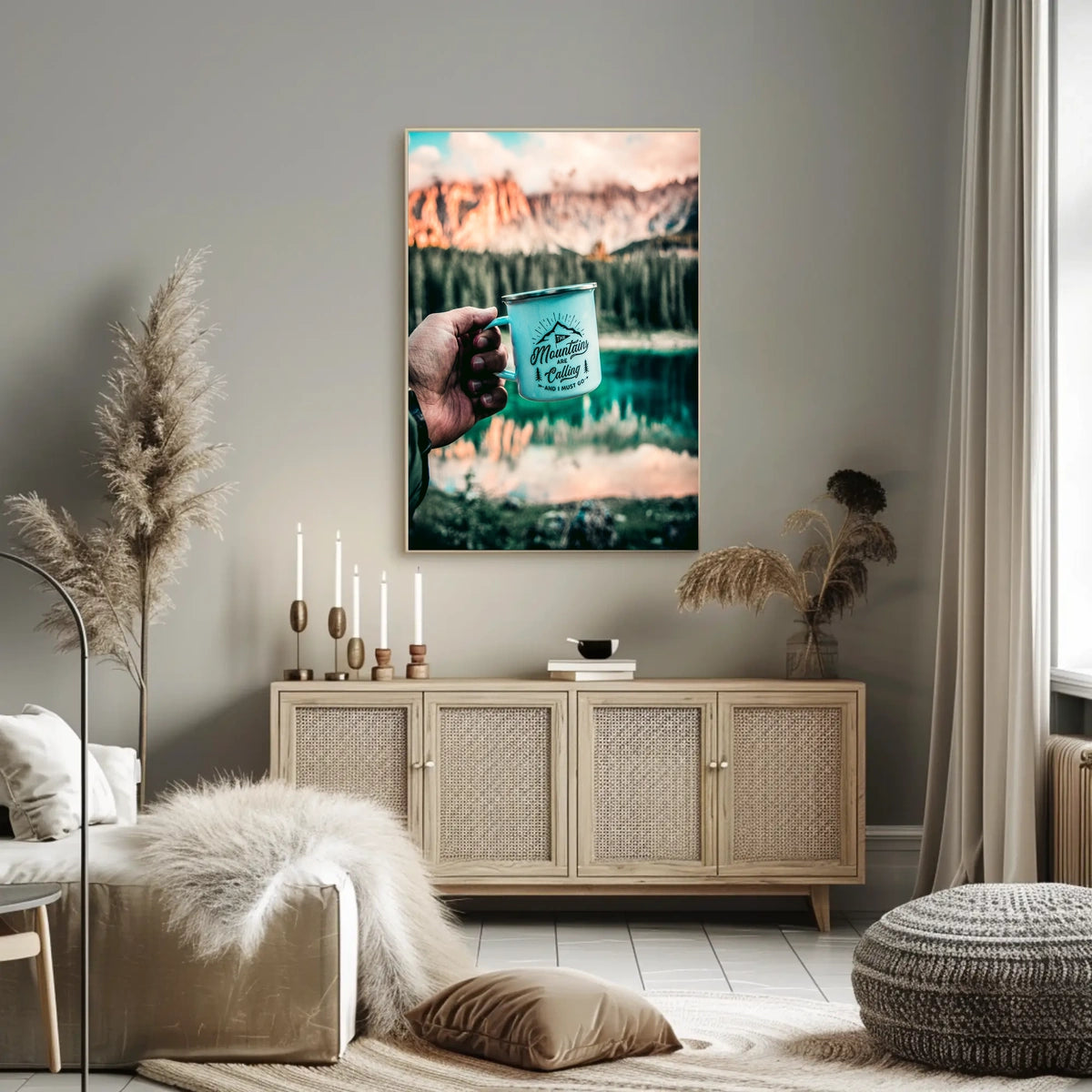 The Mountains Are Calling Poster