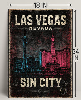 Las Vegas Sin City Poster PosterGoat