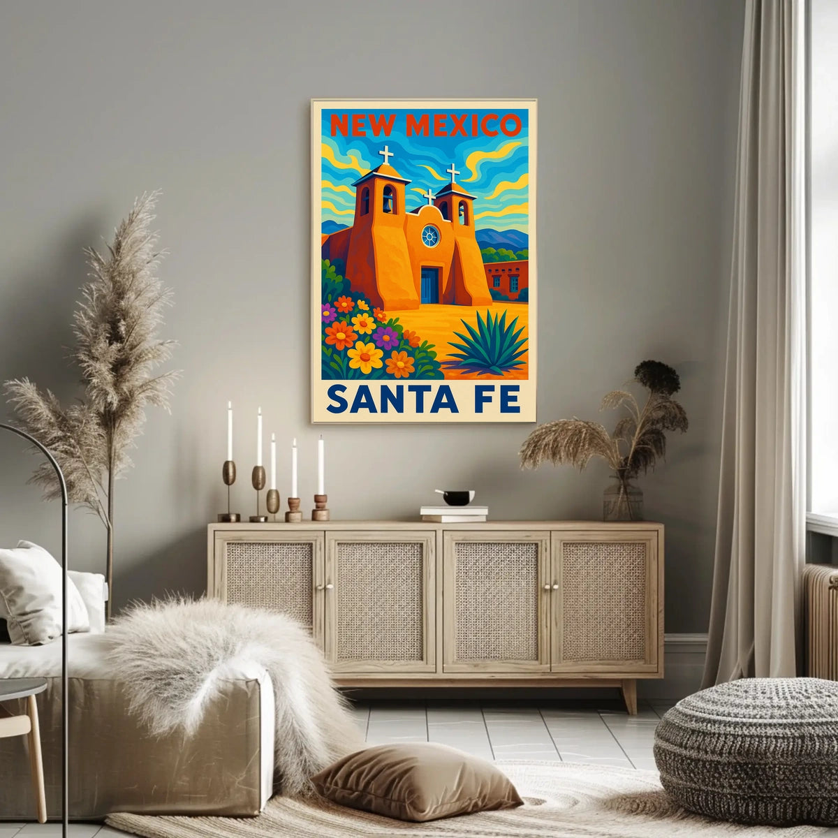 New Mexico Santa Fe Poster