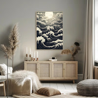 Moonlit Waves Poster PosterGoat