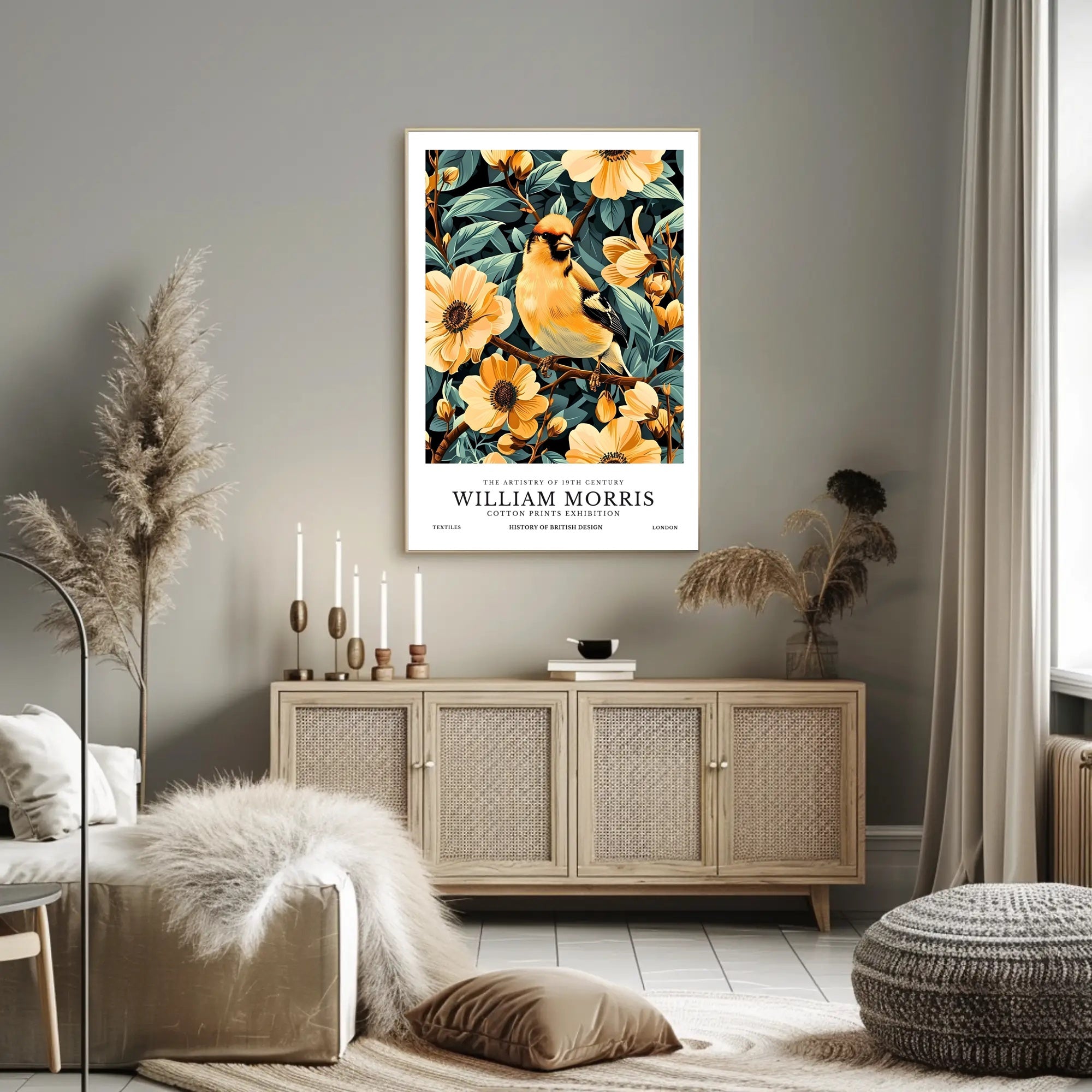 William Morris Vintage Botanical Art Cultural or Heritage Poster