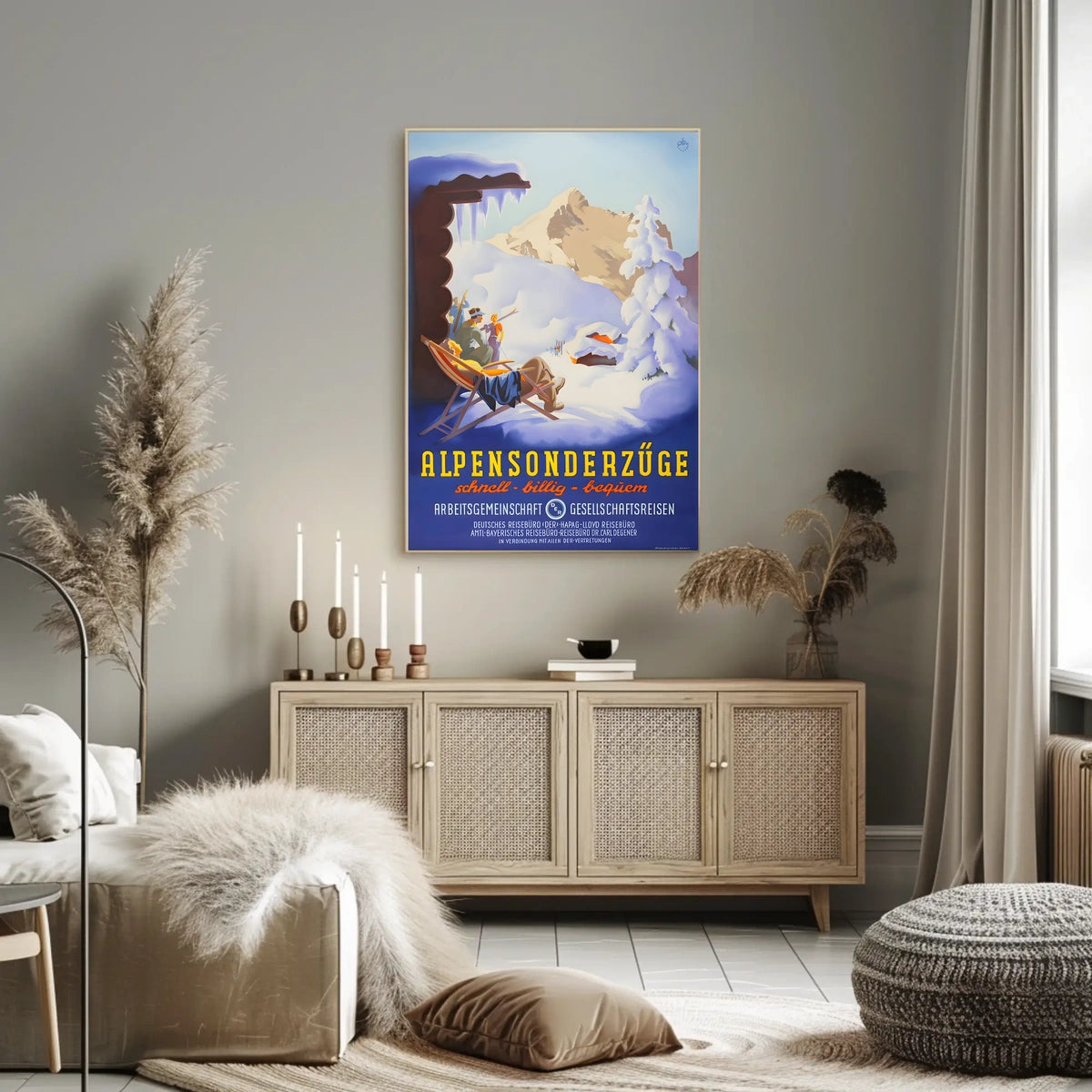 Alpensonderzüge Travel Poster