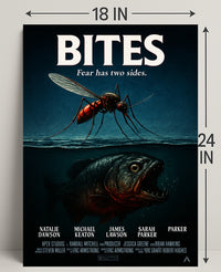 Bites Fear Has Two Sides Poster PosterGoat