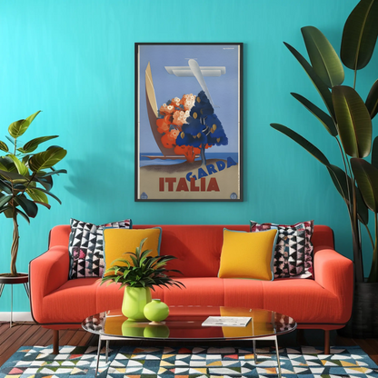Lake Garda, Italy - Travel Poster