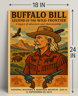 Buffalo Bill Legendary Heritage Adventure Poster Wall Art