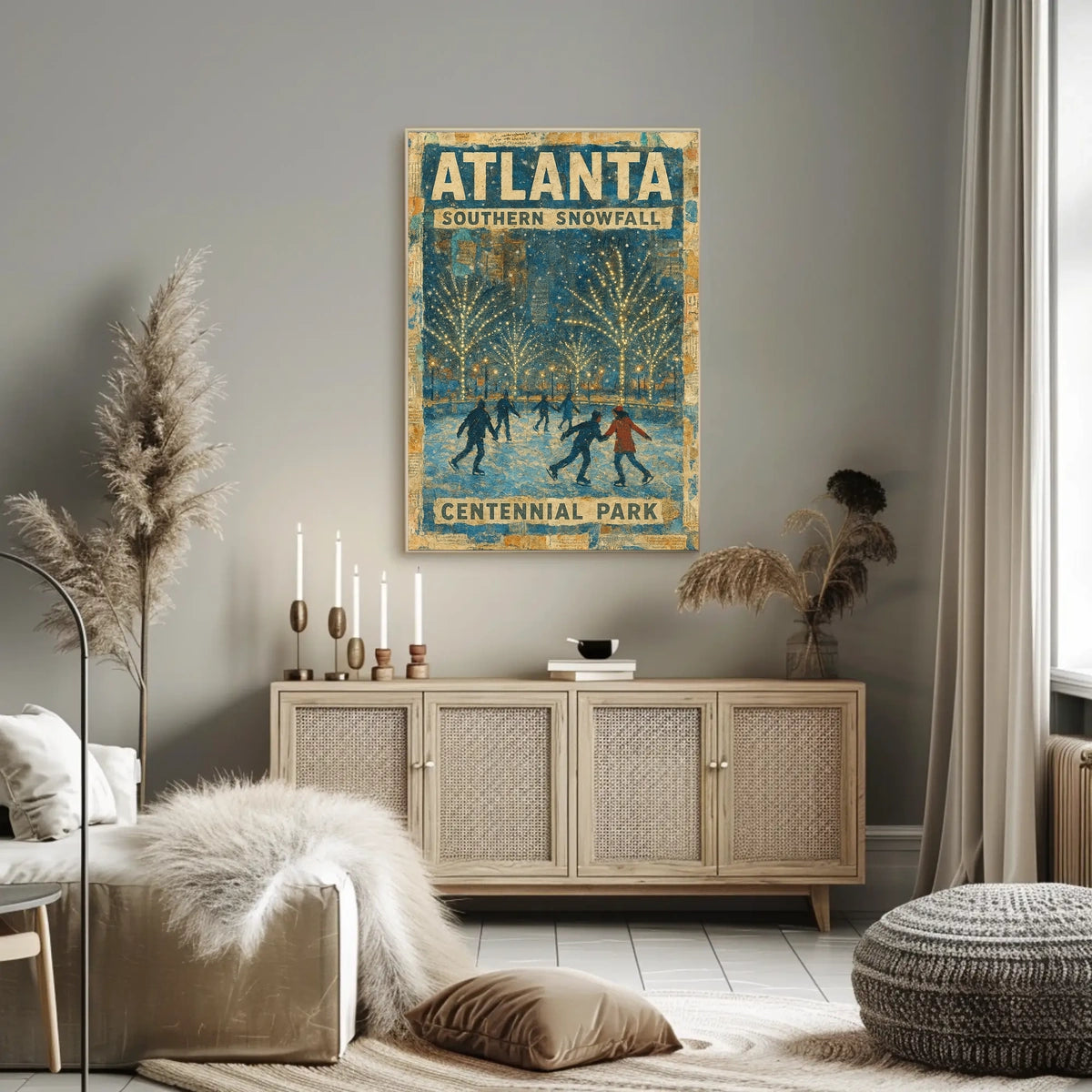 Atlanta Southern Snowfall Poster