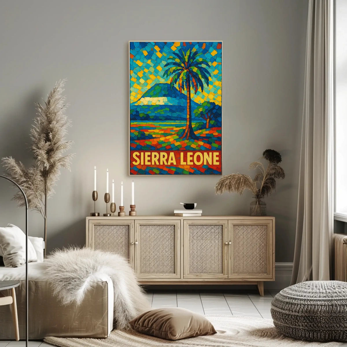 Sierra Leone Vibrant Landscape Poster