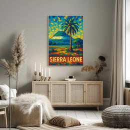 Sierra Leone Vibrant Landscape Poster