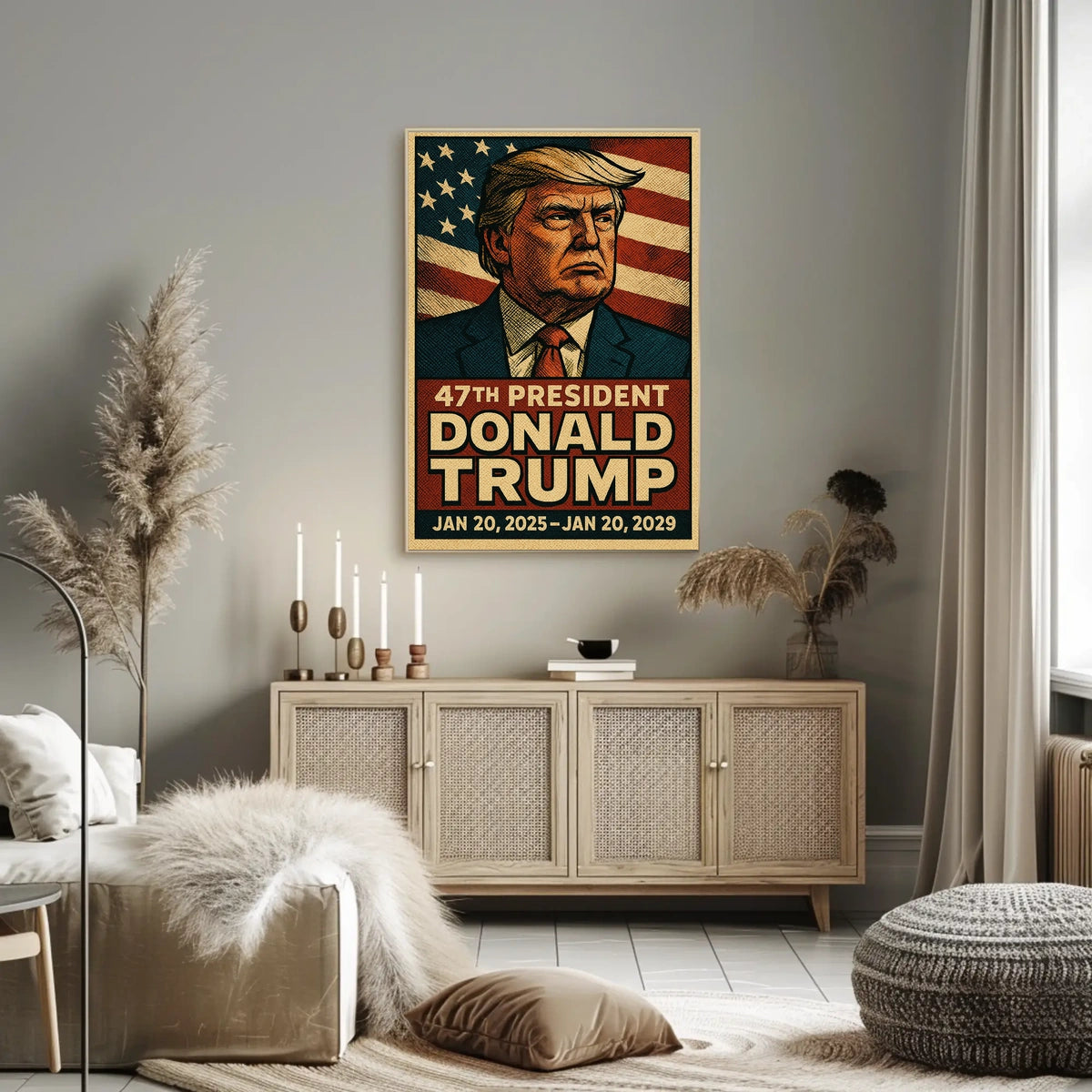 DonaldTrumpPortrait Iconography Documentary Historicism Poster