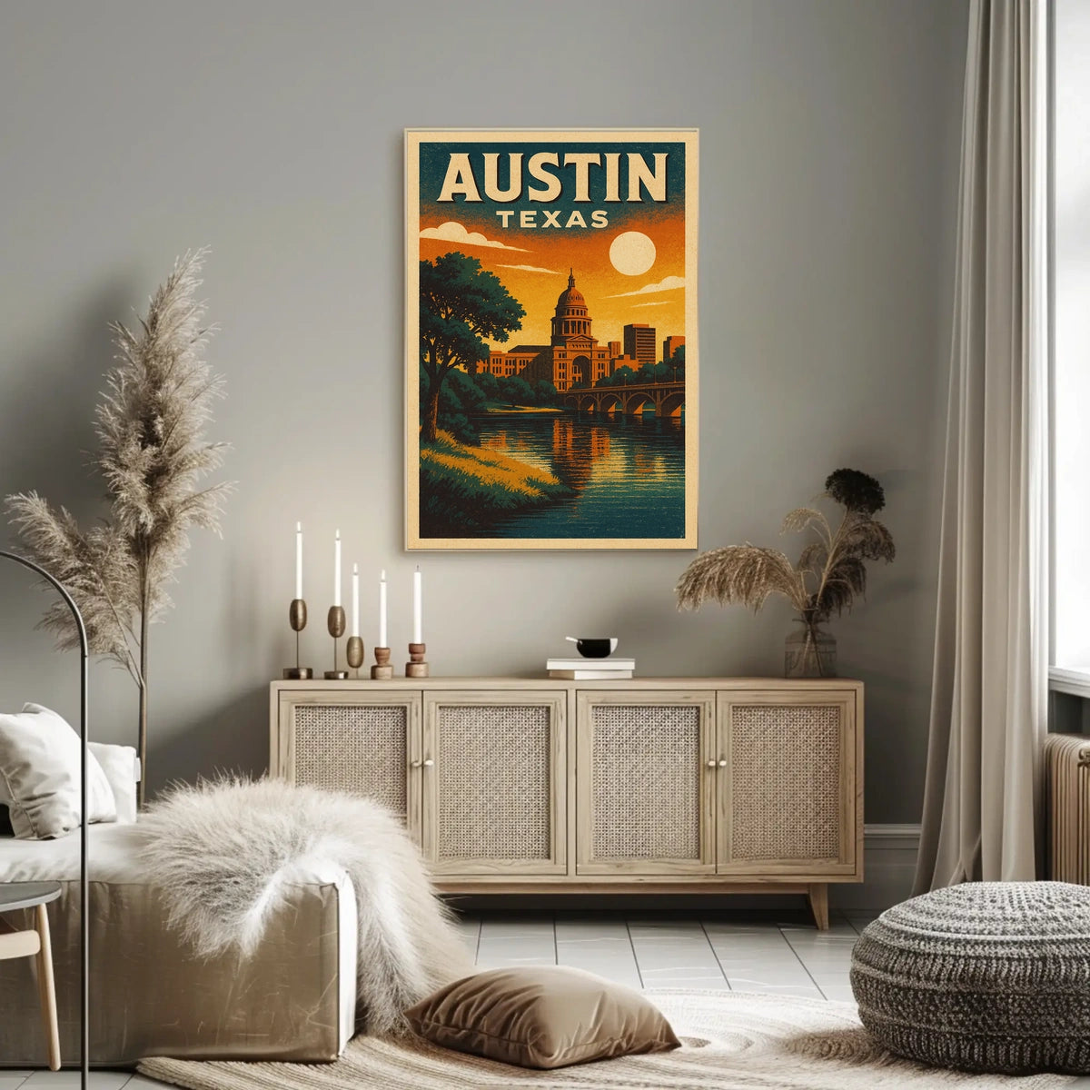 Austin, Texas A Scenic View Poster