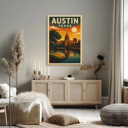Austin, Texas A Scenic View Poster