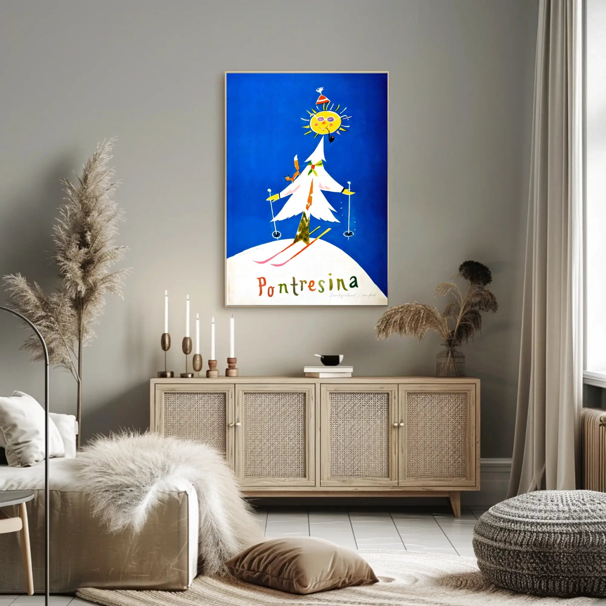Pontresina Winter Wonderland Poster