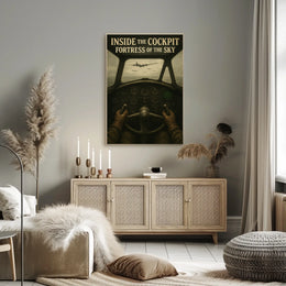 Inside the Cockpit Fortress of the Sky Poster