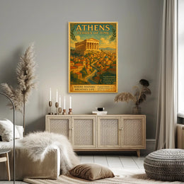 Athens Parthenon Timeless Elegance Cultural or Heritage Poster