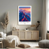 Great Wall of China Majesty Travel Poster