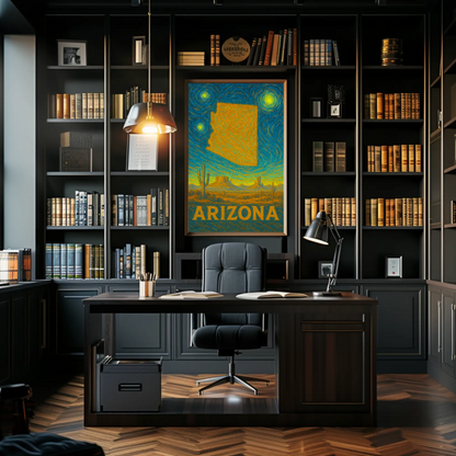 Arizona Starry Night Poster