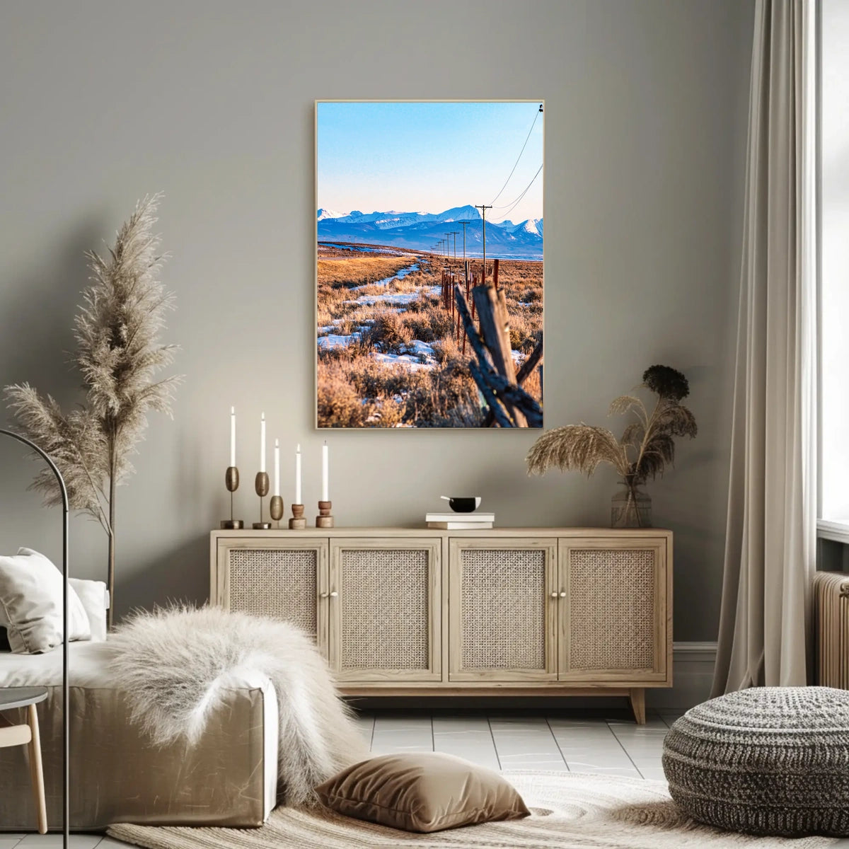 Serene Mountain Landscape Poster