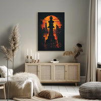 The Chess King In The Cityscape Poster