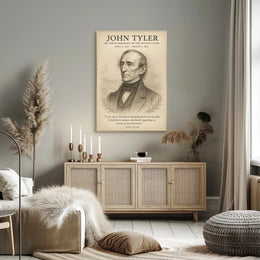 John Tyler 10th President Sketch Poster Art Print for Home Decor PosterGoat