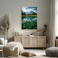 Lake Clark Tranquil Travel Poster Wall Art
