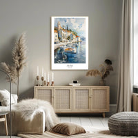 Scenic Harbor View of Hvar Croatia Travel Poster PosterGoat