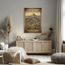 Ancient Pyramid Landscape Poster