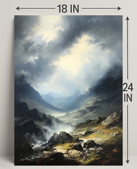 Majestic Mountain Landscape Poster