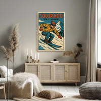 Colorado Ski Lodge Adventure Poster