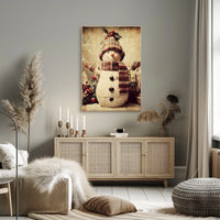 Festive Snowman Delight Poster