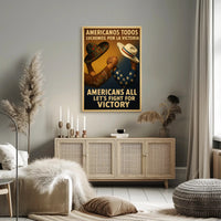 Unity and Strength Patriotic WWII Poster