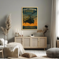 CH-47 Chinook Heavy-Lifter of the Skies Poster