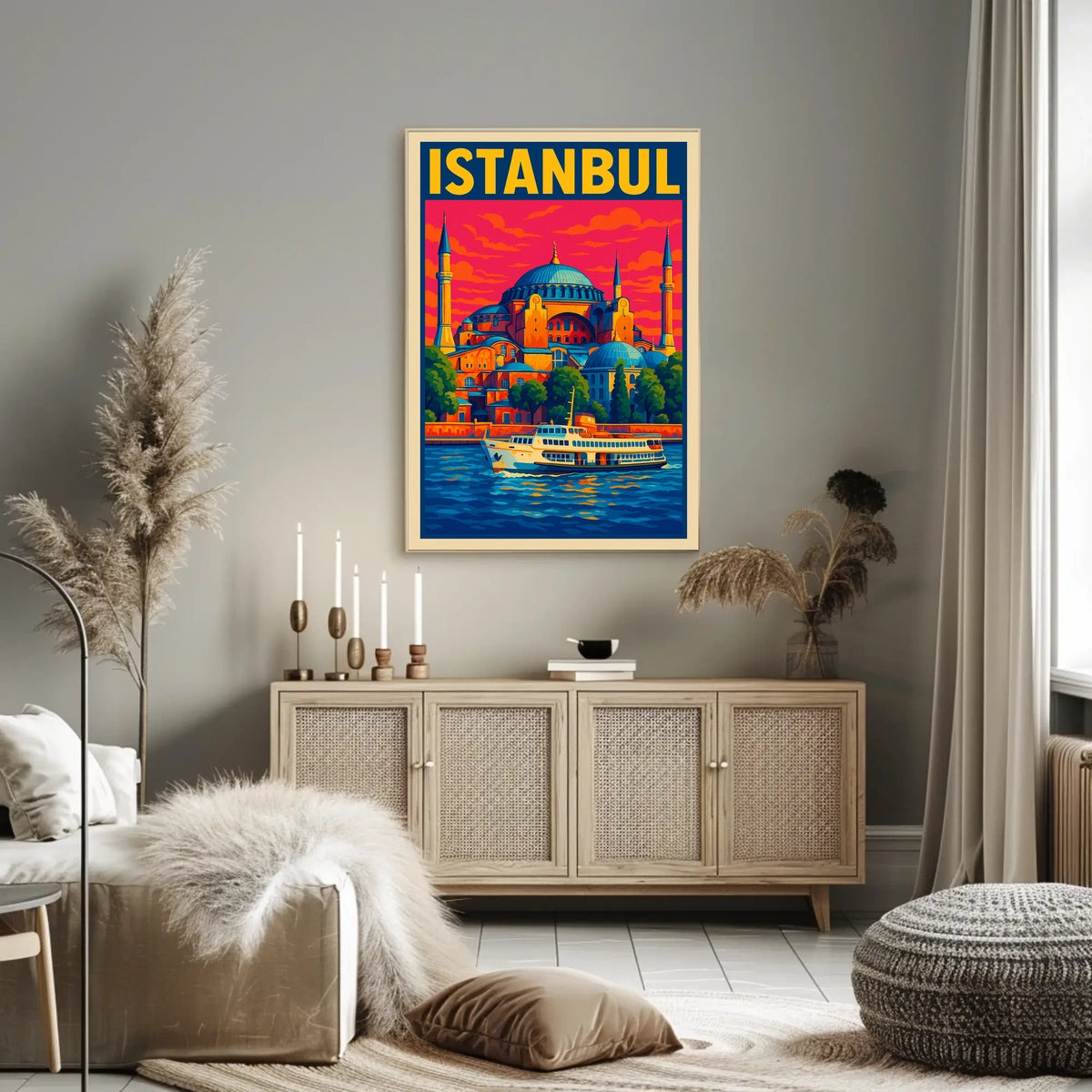 Istanbul A Vibrant Cityscape Poster