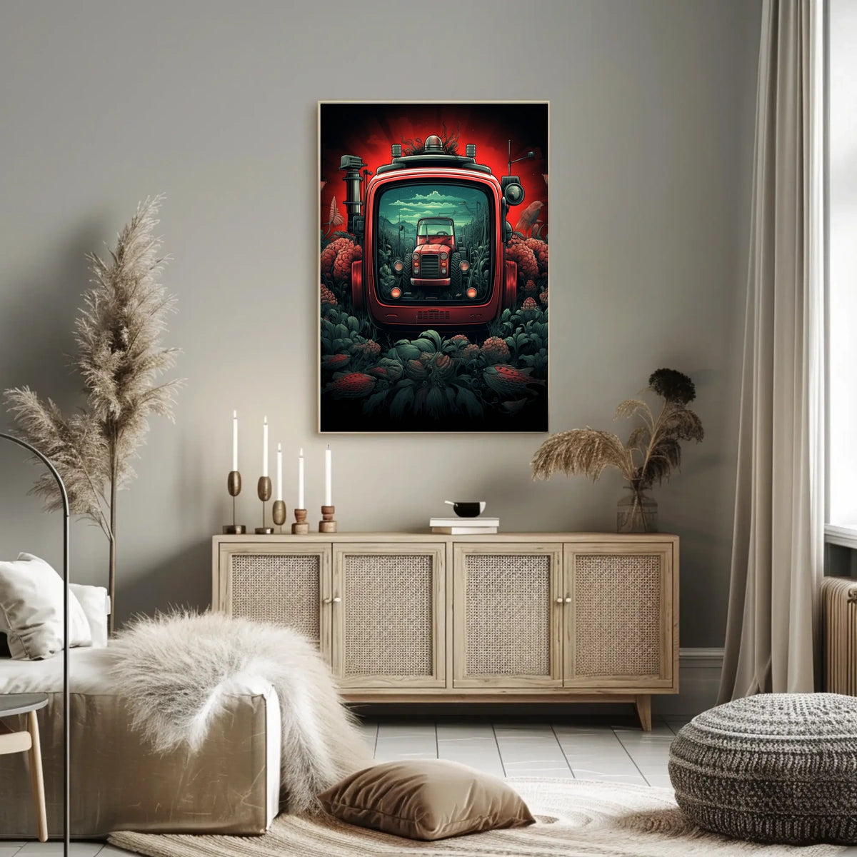 Retro Futurism in Agriculture Poster
