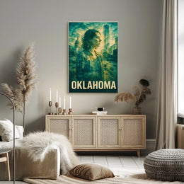 Oklahoma A Modern Reflection Poster