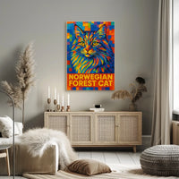 Norwegian Forest Cat Poster