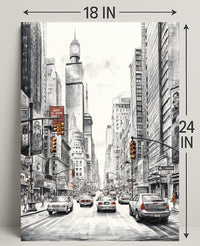 Urban Streetscape Poster