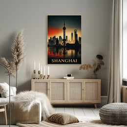 Shanghai Skyline Poster
