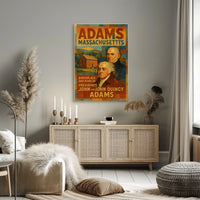John And John Quincy Adams Birthplace Poster