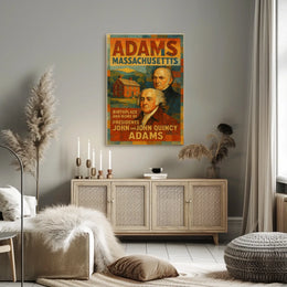 John And John Quincy Adams Birthplace Poster